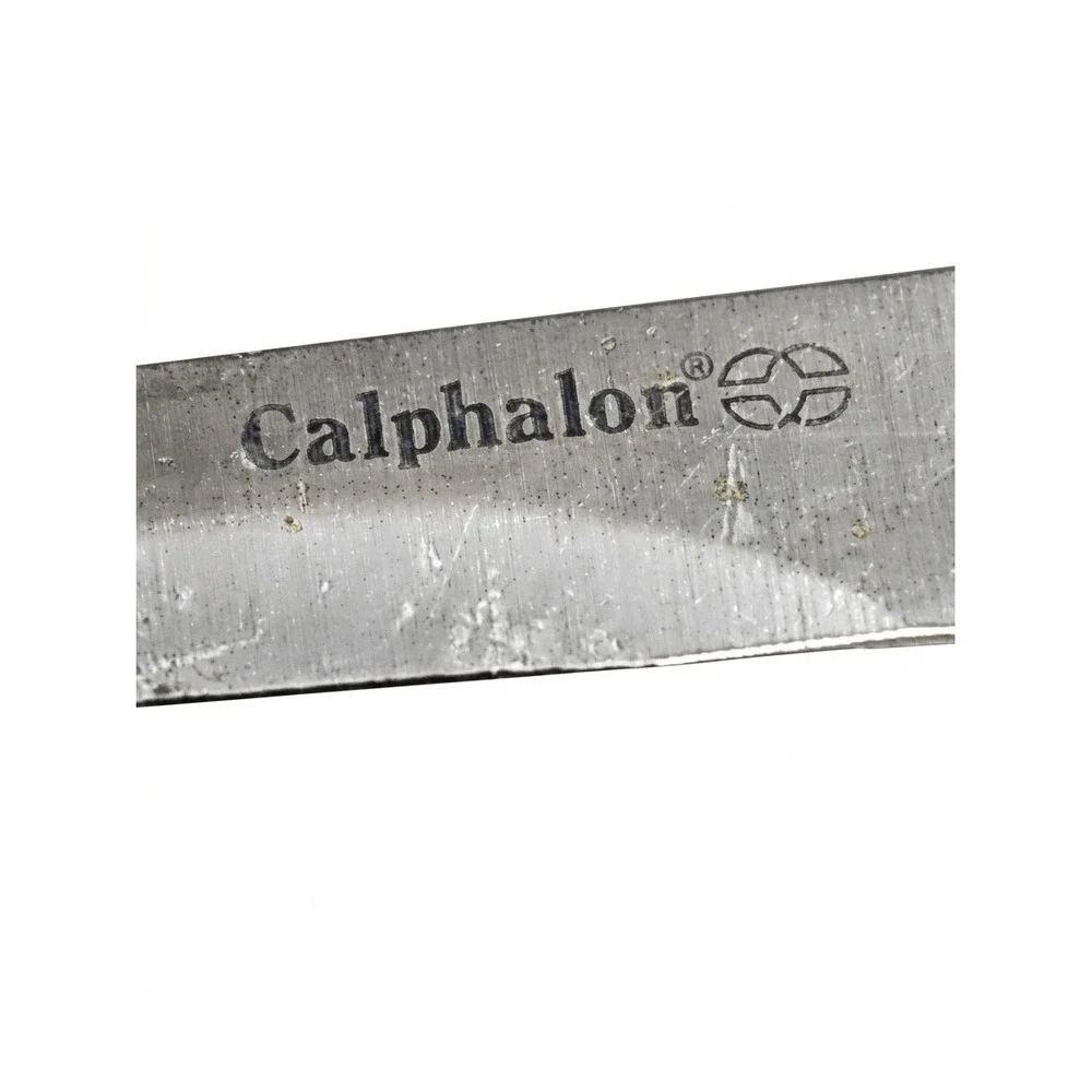 Calphalon 4.5 Serrated Steak Knives Black Comfort Grip Handles Replacement Set 4